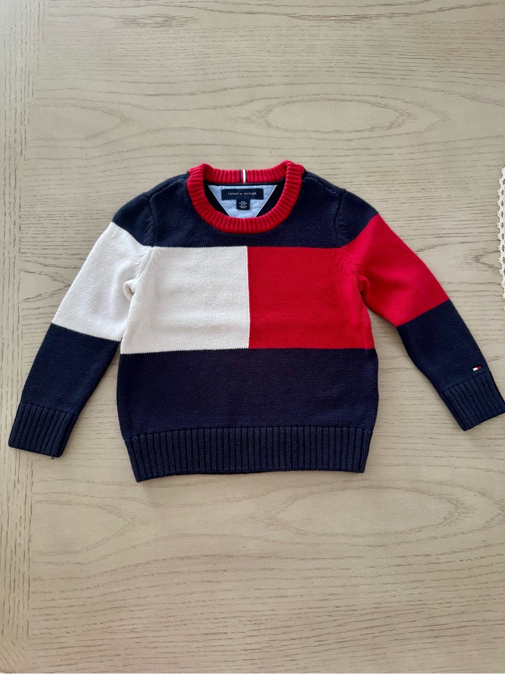 Tommy Hilfiger Toddler Kid’s Sweater - Navy, Red, White